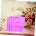 minkissy 1pc Nail Polish Storage Box Travel Container Nail Polish Bag Drawer Jewelry Organizer Rhinestone for Nails Clear Beads Handheld Nail Art Toolbox Purple Simple Plastic Storage Rack 35x34cm Purple - Buy Online on GoSupps.com
