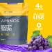 Aminos | 4g Free-Form Amino Acids & Beta-Alanine - 0 Sugar 60 Servings (Grape Gatsby) - Shop Internationally - Buy Online on GoSupps.com