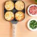 WIPPWER Saucepan Frying Pot Pan Steak Egg Pancake Thickened Omelet Pan Wooden Handle Pan for Kitchen Utensils Wok - Buy Online on GoSupps.com