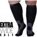 Mojo Wide Calf Compression Socks - 4X-Large Black (20-30mmHg) - Buy Online on GoSupps.com