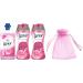 Lenor Fabric Conditioner Pink Blossom 1Pk 52Washes 1820ml + Lenor in-Wash Scent Booster Beads Pink Blossom 2Pk 2 x 176gr + Our Gift for You: Organza Bag Size 9x7x0.1cm