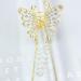 Gold Butterfly Pearl Hair Claw Clips Set - Rhinestone Tassel Metal Hair Clamps for Women and Girls - Buy Online on GoSupps.com