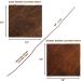 Genuine Full Grain Buffalo Leather Sheets for Earrings, Wallets & Crafts - Dark Brown & Russet Brown - 12x12 (2 Sheets + Cord) by MOONSTER - Buy Online on GoSupps.com