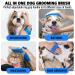 Kwispel 2 Pcs Dog Grooming Brush & Pet Shampoo Brush | Shedding & Massage Comb for Short & Long Haired Dogs/Cats - Buy Online on GoSupps.com