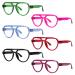 Eyekepper Pilot Reading Glasses Metalless Screwless Spring Hinges 6 Pack Oversized Readers Double Hinges +1.25 6 Pack Mix Color 1.25 x