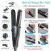 CkeyiN Hair Crimper Professional Crimping Iron/Straightener with Heat Resistant Glove - Adjustable Temperature, Dual Voltage, 4 Ceramic Plates (Black) - Buy Online on GoSupps.com