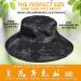 EINSKEY Waterproof Wide Brim Sun Hat in 05 Dark Grey Camo - Unisex Bucket Hat for Fishing, Hiking, Safari - Foldable Boonie Hat for Garden and Beach - Buy Online on GoSupps.com