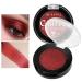 Afflano Single Red Eyeshadow Palette Shimmery Ultra Pigmented Red Glitter Eyeshadow Sparkly Duo Chrome Dark Red Makeup Eye Shadow Powder Multi-Dimensional Eyes Look Goth Christmas Makeup