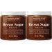 Brown Sugar Body Scrub for Cellulite and Exfoliation - All Natural Body Scrub - Reduces The Appearances of Cellulite  Stretch Marks  Acne  and Varicose Veins  Set Of 2