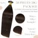 LAAVOO Real Hair U Tip Extensions - Darkest Brown Remy Keratin Bonding - 50g 55cm #2 - Buy Online on GoSupps.com