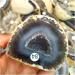 Natural Original Raw Agate Crystal Geode Cutting Hole Feng Shui Decor Stone Specimen Craft Collectibles (Size : 200-250g) - Buy Online on GoSupps.com