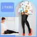 2 Pairs Open Toe Thigh High Zipper Compression Socks 15-20 mmHg for Edema Swelling - Women Men - Buy Online on GoSupps.com
