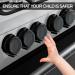Child Protection Stove Turning Buttons - 8 Pack Safety Covers for Ovens & Gas Stoves | Kitchen Child Safety (Black) - Buy Online on GoSupps.com