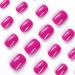Squoval False Nails Short 24Pcs Rose Pink Press on Nails Pure Colour Fake Nails Acrylic Stick on Nails with Nail Glue Removable Glue-on Nails Fake Nails Women Girls Nail Art Accessories Rose Pink Short - Buy Online on GoSupps.com