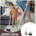 Luxshiny Kids Broom and Dustpan Set - Small Cleaning Tools for Children | Perfect Home Cleaning Kit | 54x16.3x14.2cm - Buy Online on GoSupps.com