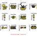 24Pcs 2024 Graduation Cupcake Toppers Graduation Cake Topper Class of 2024 Cake Cake Decorations with Grad Cap Diploma Congrats Grad Sign Black & Gold Graduation Party Supplies Decor A3BYCP - Buy Online on GoSupps.com