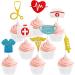 Nurse Cupcake Toppers Glitter 24 PCS Nursing School Graduation Grad Picks Medical Rn Nurse Party Cake Decorations Supplies - Buy Online on GoSupps.com