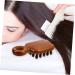 Collbath Kamm Antistatic Wooden Head Massage Comb - Wide Teeth Comb for Curly Hair & Men | 12.50x6.00cm - Premium Brown - Buy Online on GoSupps.com