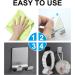 Funincrea 2-Pack Shaver Holder - Multi-Purpose Self-Adhesive Stainless Steel Hooks for Shower Kitchen & Bathroom - Black - Buy Online on GoSupps.com