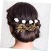 minkissy Hair Accessories Hair Barrettes Hair Clips High Bun Clip Hair Sticks for Buns Hair Bun Holder Vintage Hair Cuffs Circle Hair Clip Cage Clips Hair Bun Clip Alloy Metal With Stick - Buy Online on GoSupps.com