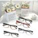 Cojwis 5-Pack Classic Reading Glasses for Men & Women - Comfortable Rectangular Optical Aid Springs Hinge 1.75x Magnification 5 Colors - Buy Online on GoSupps.com