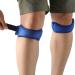 Patella Knee Strap, AGPTEK 2 Pack Knee Support Brace, Anti-slip with Silicone Pad for Hiking, Basketball, Volleyball, Running, Tennis etc, Blue