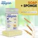 T.Taio Esponjabon Soap Sponge 2-Pack | Mother of Pearl & Oatmeal | Shower Scrubber & Bath Wash | Massage & Lather | Bathroom Accessories - Buy Online on GoSupps.com