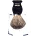 La Maison du Barbier Authentic Badger Hair Shaving Brush - Size 12 - Grey - Premium Wet Shaving - Made in France - Buy Online on GoSupps.com