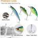 PLUSINNO 253/108pcs Fishing Accessories Kit - Tackle Box with Lures, Hooks, and Blades for Bass, Bluegill, Crappie - Buy Online on GoSupps.com