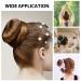 MORGLES Donut Bun Maker Set with Hair Ring Style Bun Maker and Pins - 4PCS Donut Bun & 10PCS Black Hair Pins - Buy Online on GoSupps.com