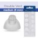 Oticon MiniFit Double Vent Bass Domes: 10-pack (Medium 8mm) by Oticon - Buy Online on GoSupps.com