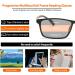 Photochromic Multifocus Reading Glasses for Men - Lightweight TR90 Blue Light Blocking Sunglasses - 1.5x Progressive Vision - Buy Online on GoSupps.com