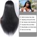 ALIPOP 20 Inch Brazilian Human Hair Wig with Bangs - 150% Density Straight Lace Overhead Wig for Women - Glueless and Natural Look - Buy Online on GoSupps.com