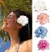 Mezrkuwr 4 Pieces Hawaiian Flower Hair Clips for Women Artificial Flower Clips Hair Accessories for Holiday Beach Party Boho Clips Hairpin for Girls Wedding