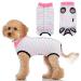 PatinaDrift Dogebody after op dogs body operation bitch m de dogebody wound protection recreational suit for dog body castration dog after the operation cone alternative (pink blue m) pink/blue medium