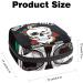 Anna Cowper Rock and Roll Skull Sanitary Napkin Storage Bag - Multi-colored Portable Period Pouch for Women and Teen Girls - Buy Online on GoSupps.com