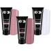 Poly Acrylic Gel Tube Set Babyboomer - Blush Rose + Rouge + Bright White (3 x 30g)