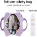 Large Purple Travel Toiletry Bag - Women's Makeup Organizer - Buy Online on GoSupps.com