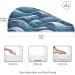 Ocean Wave Hair Towel 2 Pack - Super Absorbent Quick Dry Turbans for Women & Girls | International Shipping Available - Buy Online on GoSupps.com