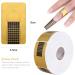 OZUAR 500PCS Extended Nail Guide Paper Rectangle Nail Polish Paper Roll Self-Adhesive Nail Care Form Sticker Number Marked Perforated For Acrylic Nail Extension UV Gel Nail Extension 10x10x3.5cm Gold - Buy Online on GoSupps.com