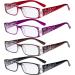 CessBlu Ladies Floral Reading Glasses 4 Pack with Crystals | Stylish Women's 1.75x Readers - Buy Online on GoSupps.com