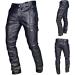Men's Leather Punk Retro Goth Slim Lounge Pants with Pockets - X-Large, Black - Buy Online on GoSupps.com