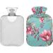 NAANLE Hot Water Bottle with Tulip Spring Flowers Cover | 1L Heat Bottle for Neck & Back Pain Relief Hand & Foot Warmer Hot & Cold Therapy - Buy Online on GoSupps.com