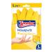 Spontex Hausbl tz Gloves for all plaster and maintenance work in the household handy and robust inside with cotton flocking size L (10 x 1 pair) yellow l house plaster