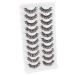 Parrarri Russian Strip Lashes D Curl - 10 Pairs Reusable Fluffy Mink Eyelashes | Curly & Crossed Design - Buy Online on GoSupps.com