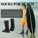 MOVOYEE 3mm Neoprene Anti-Slip Beach Volleyball Dive Socks - High Cut Wetsuit Booties for Water Sports - Black - Buy Online on GoSupps.com