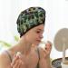 Many Cactus Art Coral Velvet Dry Hair Cap - Ideal for Home Travel Pool Parties & Beach Use | International Shipping Available - Buy Online on GoSupps.com