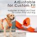 Thinkpet Anti-Zug Dog Harness - Adjustable Reflective XL Orange | Breathable & Comfortable Control Handle - No Choking Design for Large Dogs - Buy Online on GoSupps.com
