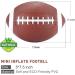 Stylife Mini Inflatable Football 7.5 Inch Playground Ball for Kids & Junior Outdoor Games - Brown - Buy Online on GoSupps.com
