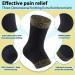 Compression Copper Infused Ankle Support Sleeve for Men & Women - Foot Pain Relief Plantar Fasciitis Sprained Ankle Achilles Tendonitis - L Size - Buy Online on GoSupps.com